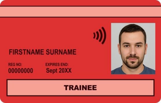Red Trainee Card