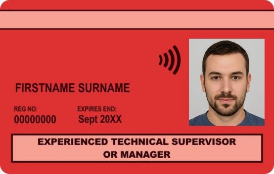 Red Experienced Technical, Supervisor or Manager